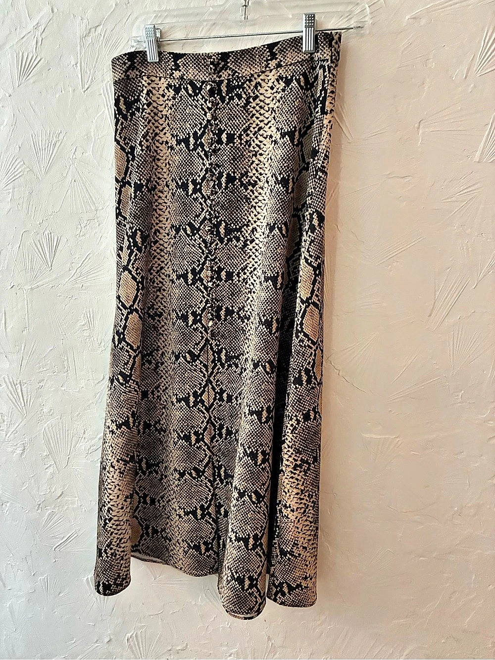 Snake Print Maxi Skirt